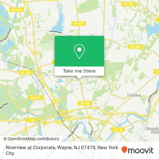 Riverview at Corporate, Wayne, NJ 07470 map