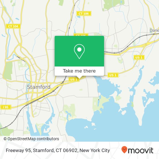 Mapa de Freeway 95, Stamford, CT 06902