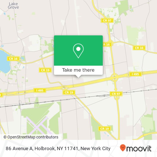 86 Avenue A, Holbrook, NY 11741 map