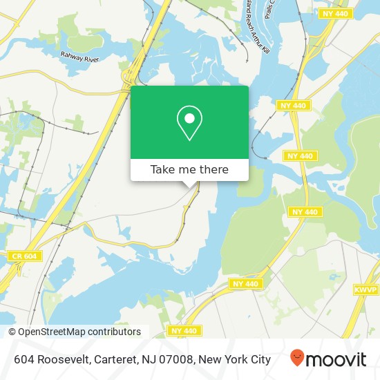 604 Roosevelt, Carteret, NJ 07008 map