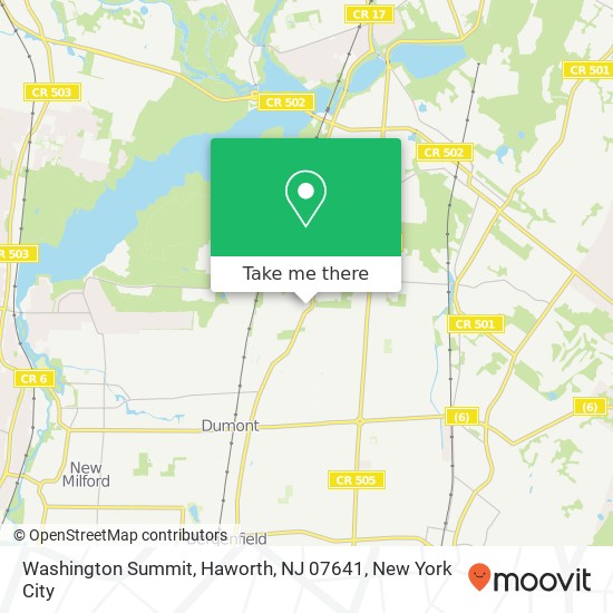 Mapa de Washington Summit, Haworth, NJ 07641
