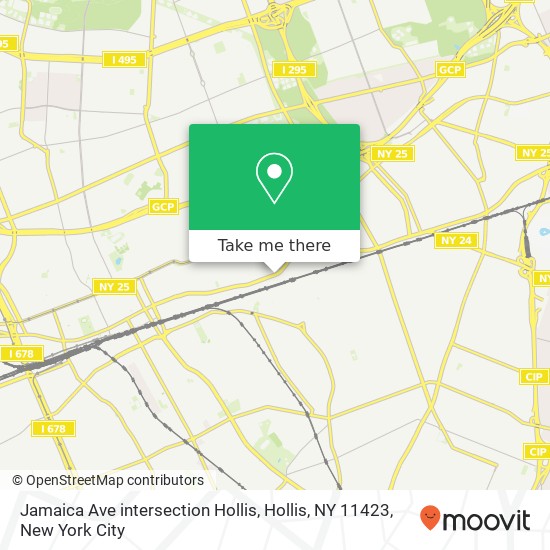 Mapa de Jamaica Ave intersection Hollis, Hollis, NY 11423