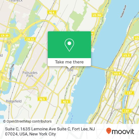 Suite C, 1635 Lemoine Ave Suite C, Fort Lee, NJ 07024, USA map