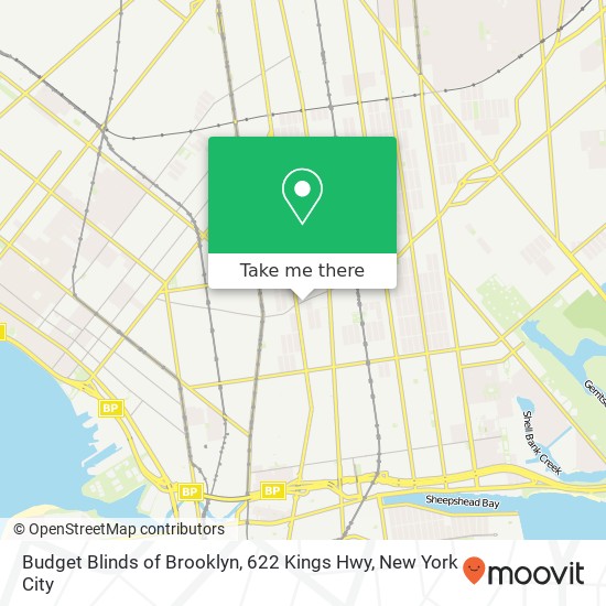 Mapa de Budget Blinds of Brooklyn, 622 Kings Hwy