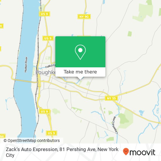 Mapa de Zack's Auto Expression, 81 Pershing Ave