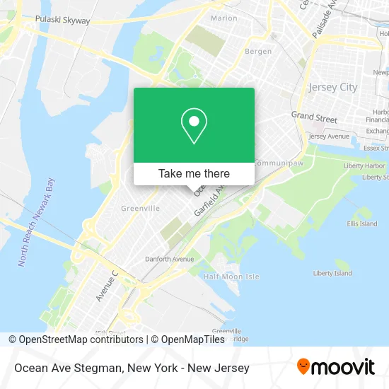 Ocean Ave Stegman map
