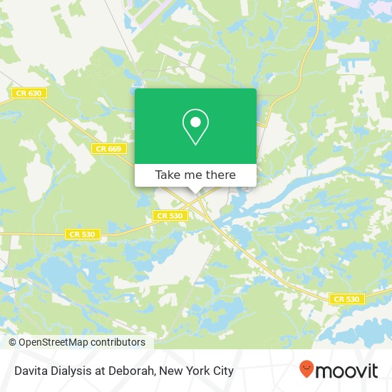 Mapa de Davita Dialysis at Deborah, 107 Trenton Rd