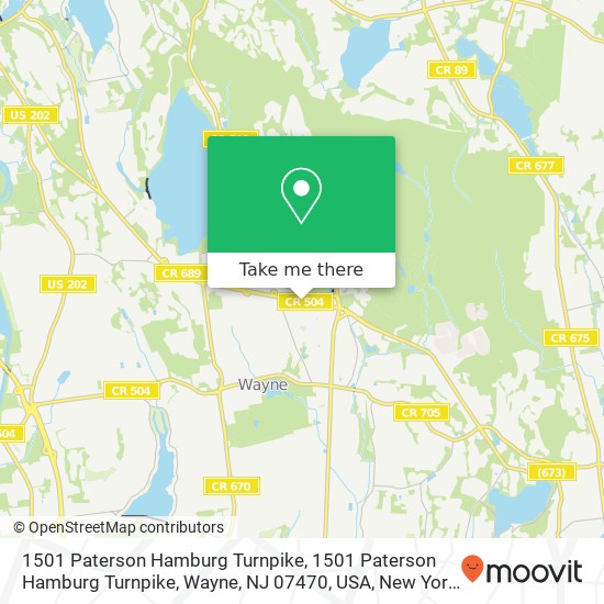 1501 Paterson Hamburg Turnpike, 1501 Paterson Hamburg Turnpike, Wayne, NJ 07470, USA map