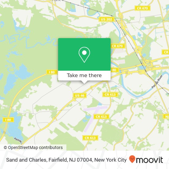 Sand and Charles, Fairfield, NJ 07004 map