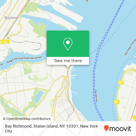 Mapa de Bay Richmond, Staten Island, NY 10301