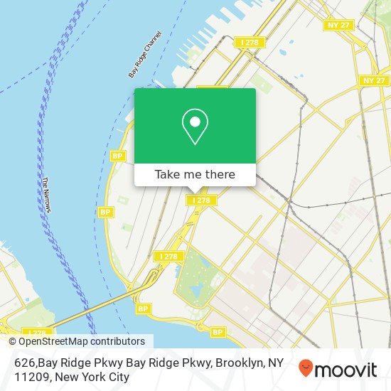 626,Bay Ridge Pkwy Bay Ridge Pkwy, Brooklyn, NY 11209 map