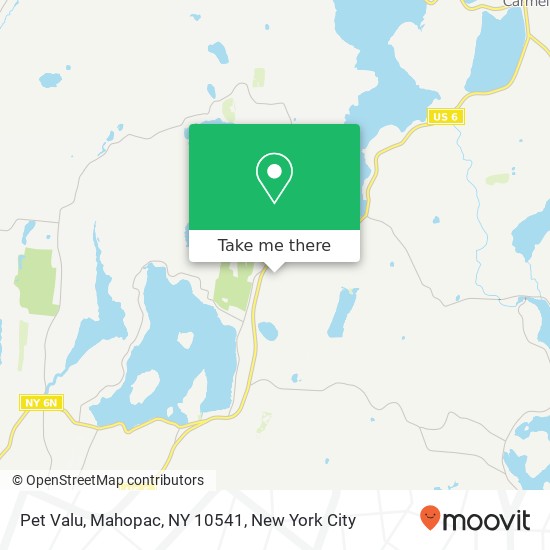 Mapa de Pet Valu, Mahopac, NY 10541