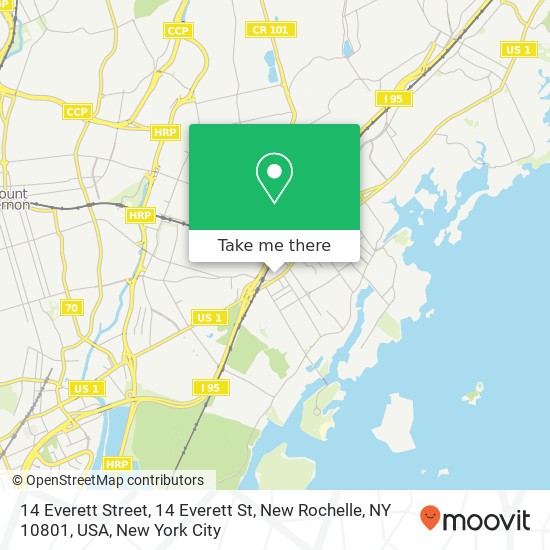 14 Everett Street, 14 Everett St, New Rochelle, NY 10801, USA map