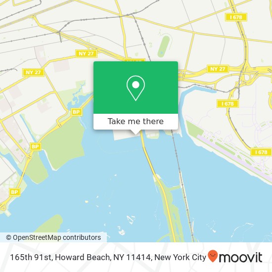 Mapa de 165th 91st, Howard Beach, NY 11414