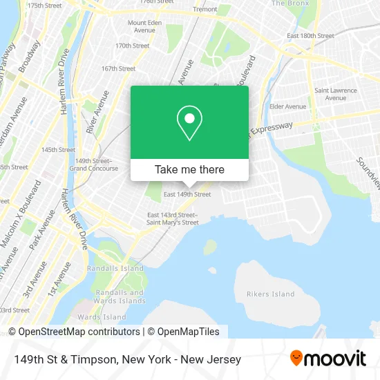 149th St & Timpson map