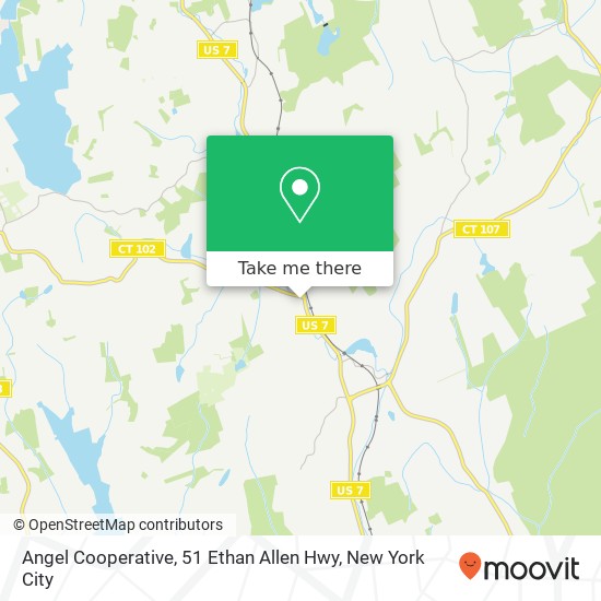 Mapa de Angel Cooperative, 51 Ethan Allen Hwy