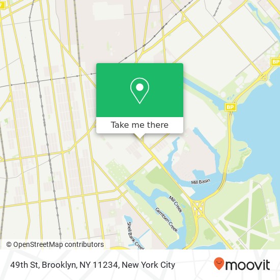 Mapa de 49th St, Brooklyn, NY 11234