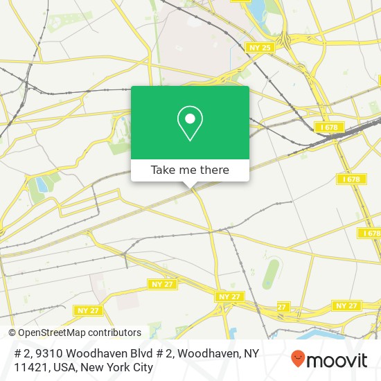 # 2, 9310 Woodhaven Blvd # 2, Woodhaven, NY 11421, USA map