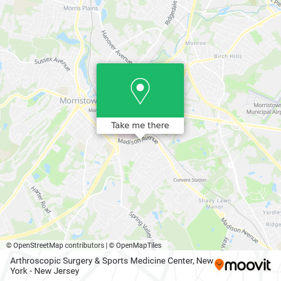 Mapa de Arthroscopic Surgery & Sports Medicine Center