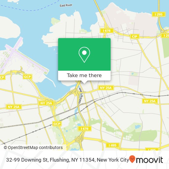 Mapa de 32-99 Downing St, Flushing, NY 11354
