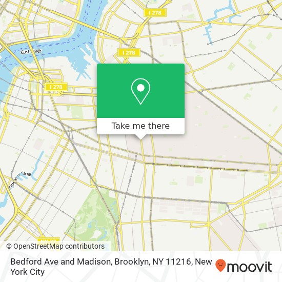 Bedford Ave and Madison, Brooklyn, NY 11216 map