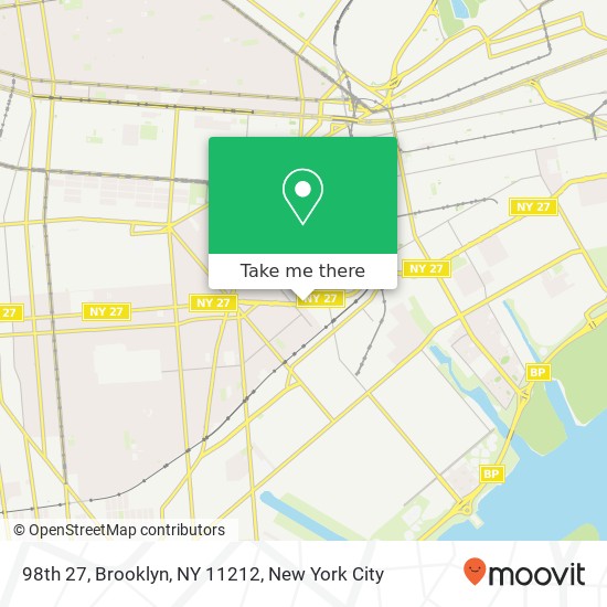 98th 27, Brooklyn, NY 11212 map