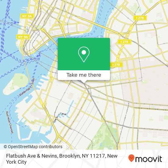 Flatbush Ave & Nevins, Brooklyn, NY 11217 map