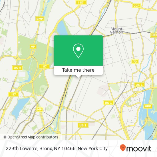Mapa de 229th Lowerre, Bronx, NY 10466