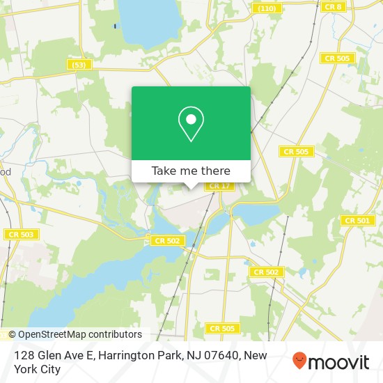 128 Glen Ave E, Harrington Park, NJ 07640 map