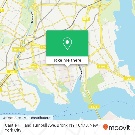 Castle Hill and Turnbull Ave, Bronx, NY 10473 map