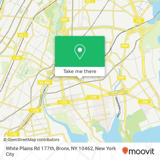 White Plains Rd 177th, Bronx, NY 10462 map