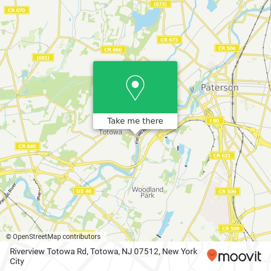 Mapa de Riverview Totowa Rd, Totowa, NJ 07512