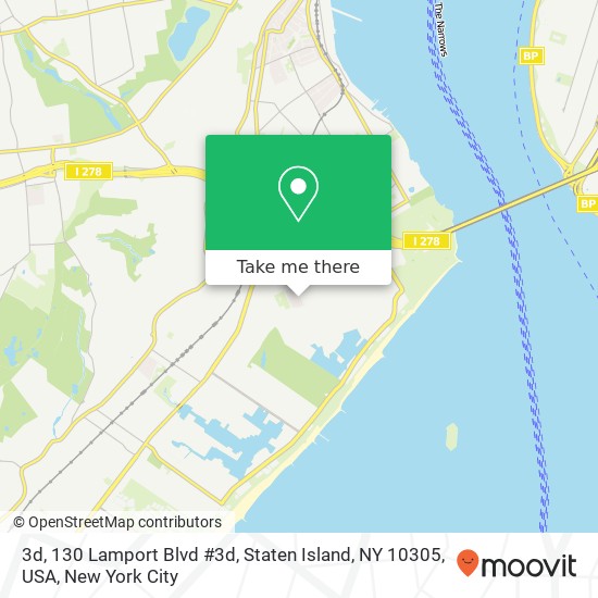 Mapa de 3d, 130 Lamport Blvd #3d, Staten Island, NY 10305, USA