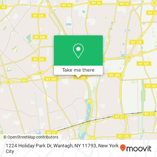 1224 Holiday Park Dr, Wantagh, NY 11793 map