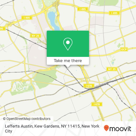 Mapa de Lefferts Austin, Kew Gardens, NY 11415