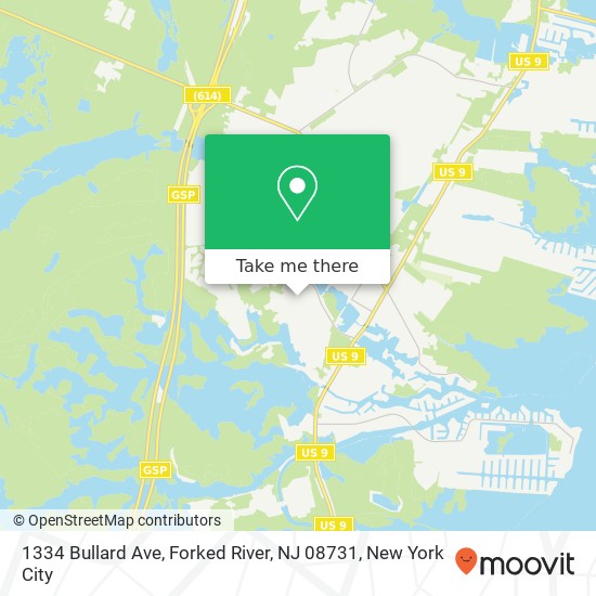 1334 Bullard Ave, Forked River, NJ 08731 map