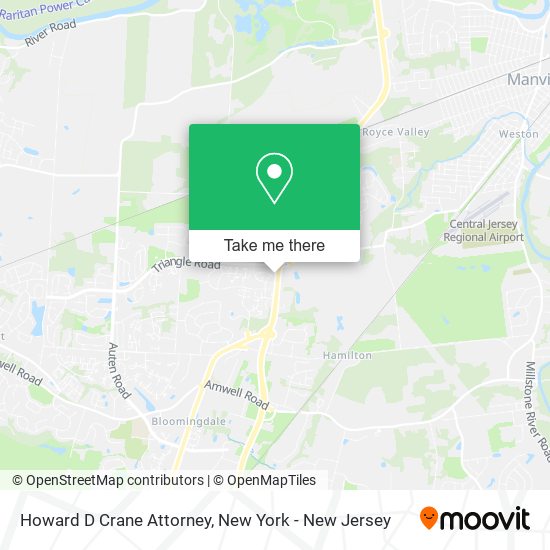 Howard D Crane Attorney map