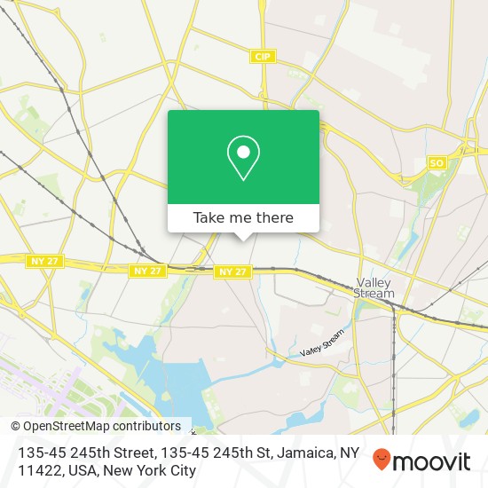 Mapa de 135-45 245th Street, 135-45 245th St, Jamaica, NY 11422, USA