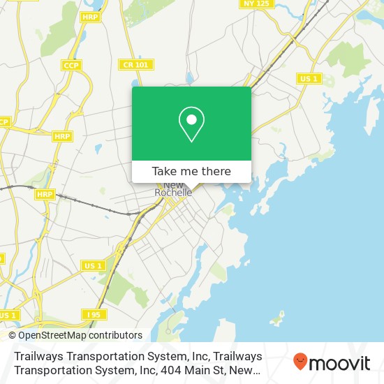 Trailways Transportation System, Inc, Trailways Transportation System, Inc, 404 Main St, New Rochelle, NY 10801, USA map