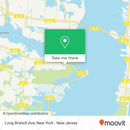 Mapa de Long Branch Ave, Ocean Gate, NJ 08740