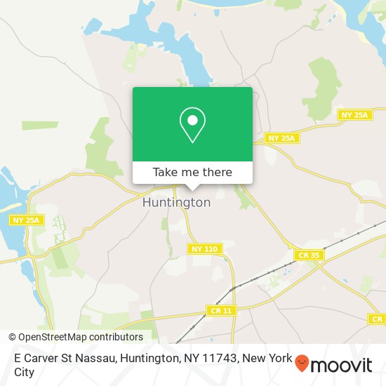 Mapa de E Carver St Nassau, Huntington, NY 11743