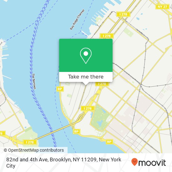 82nd and 4th Ave, Brooklyn, NY 11209 map