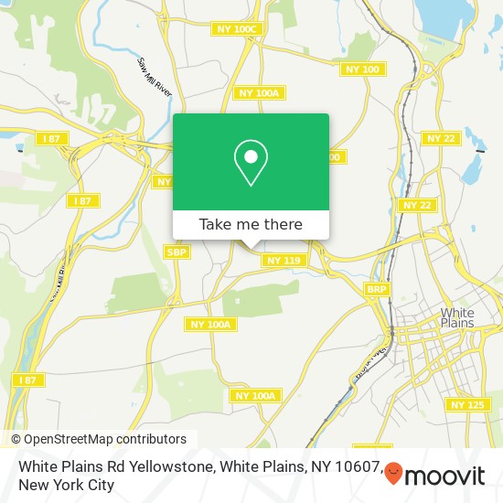 White Plains Rd Yellowstone, White Plains, NY 10607 map