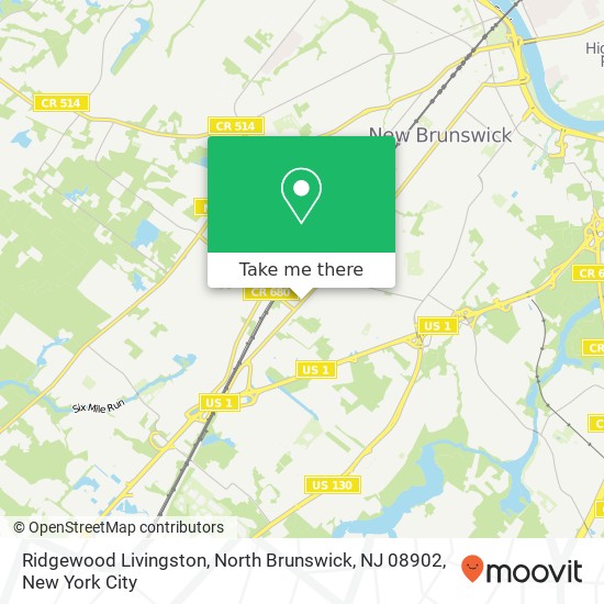 Ridgewood Livingston, North Brunswick, NJ 08902 map