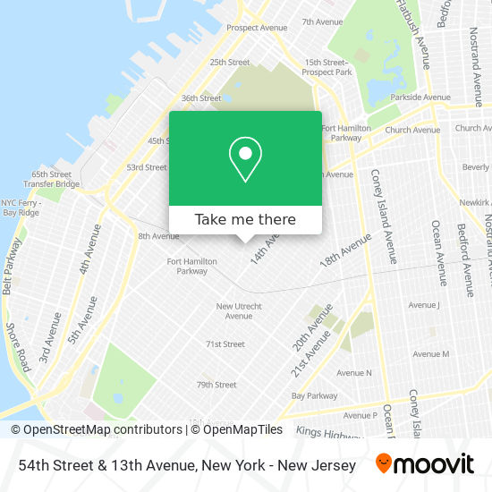 Mapa de 54th Street & 13th Avenue