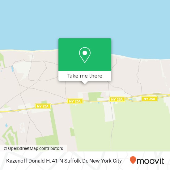 Mapa de Kazenoff Donald H, 41 N Suffolk Dr