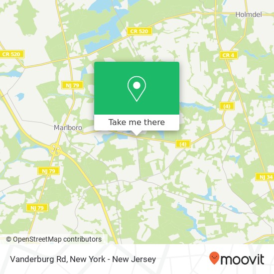 Mapa de Vanderburg Rd, Colts Neck, NJ 07722