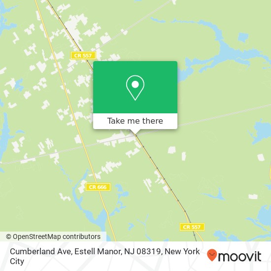 Cumberland Ave, Estell Manor, NJ 08319 map