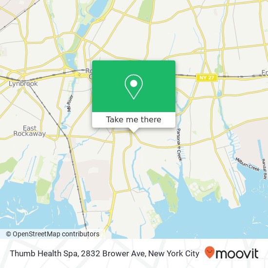 Mapa de Thumb Health Spa, 2832 Brower Ave