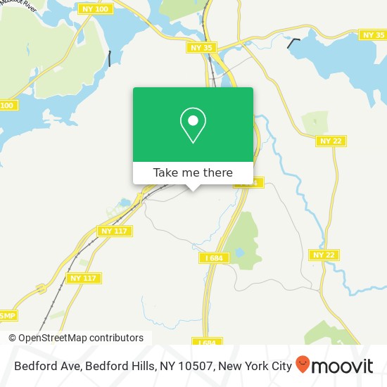 Mapa de Bedford Ave, Bedford Hills, NY 10507